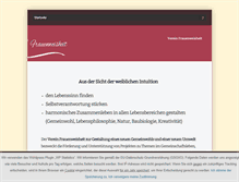 Tablet Screenshot of frauenweisheit.info